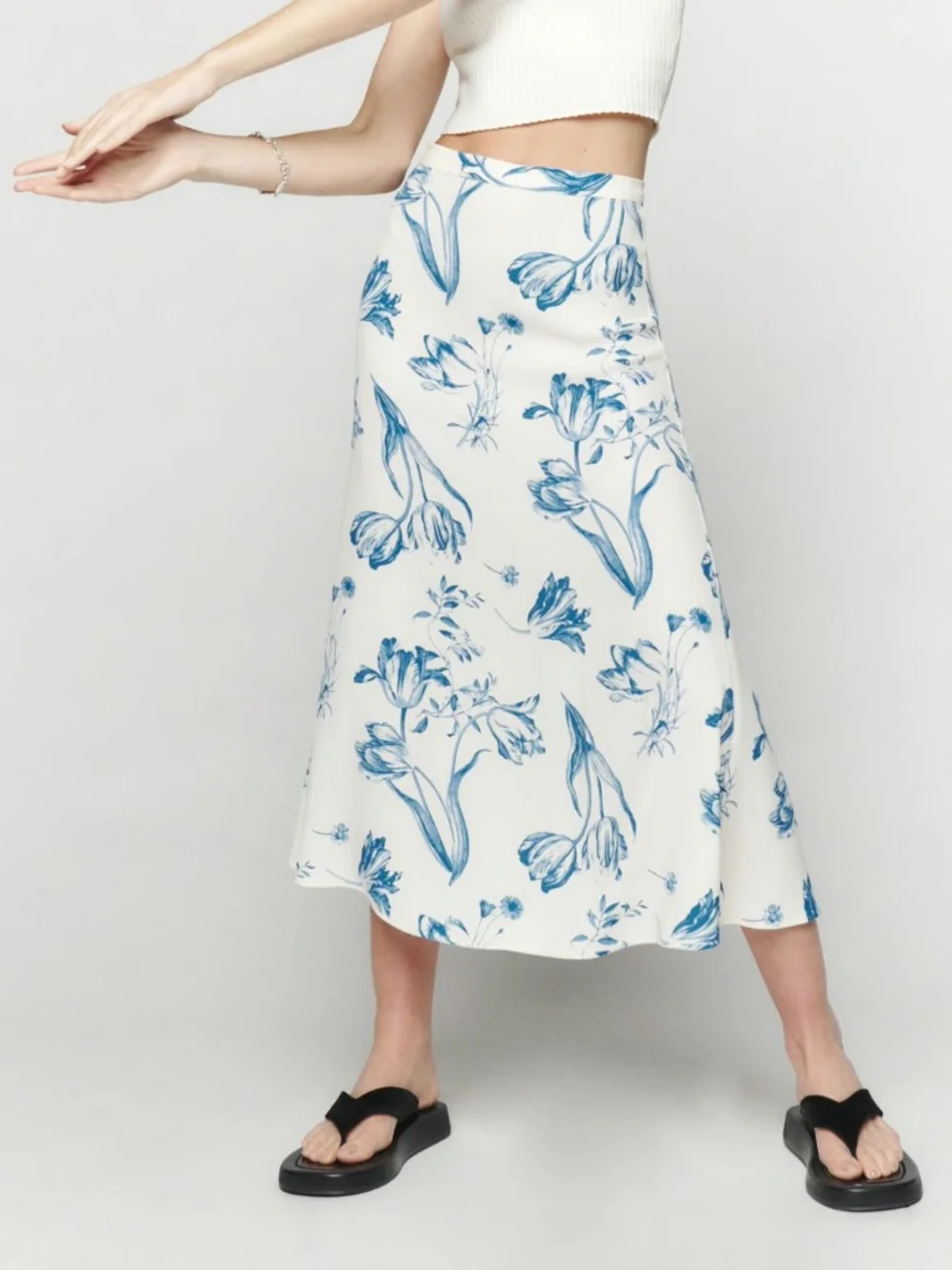 NEW Reformation Bea Skirt Lisse 12
